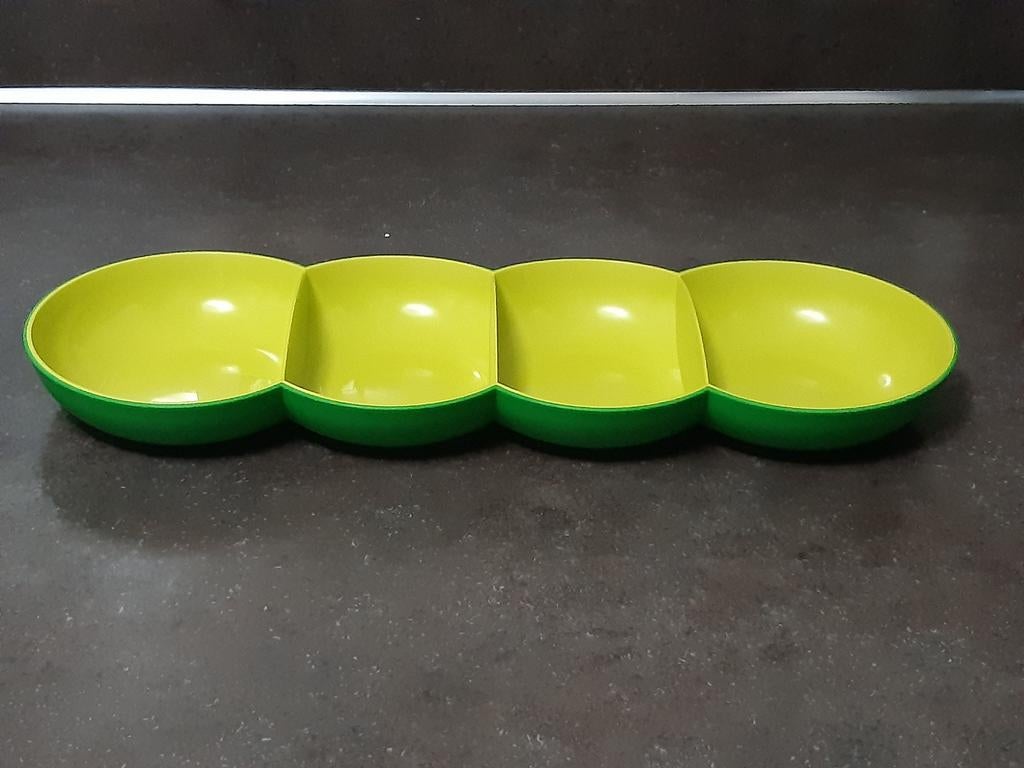 Tupperware allegra tapas schaal groen uitmuntend, Ophalen of Verzenden, Groen, Schaal