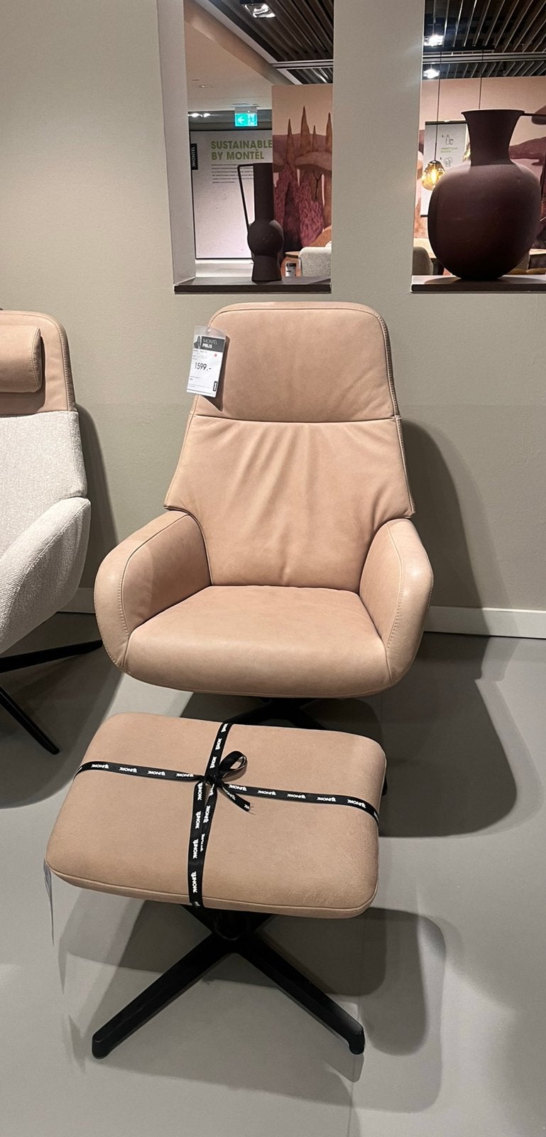 Montèl Vision Relaxfauteuil XL beige, Ophalen, Zo goed als nieuw, 75 tot 100 cm