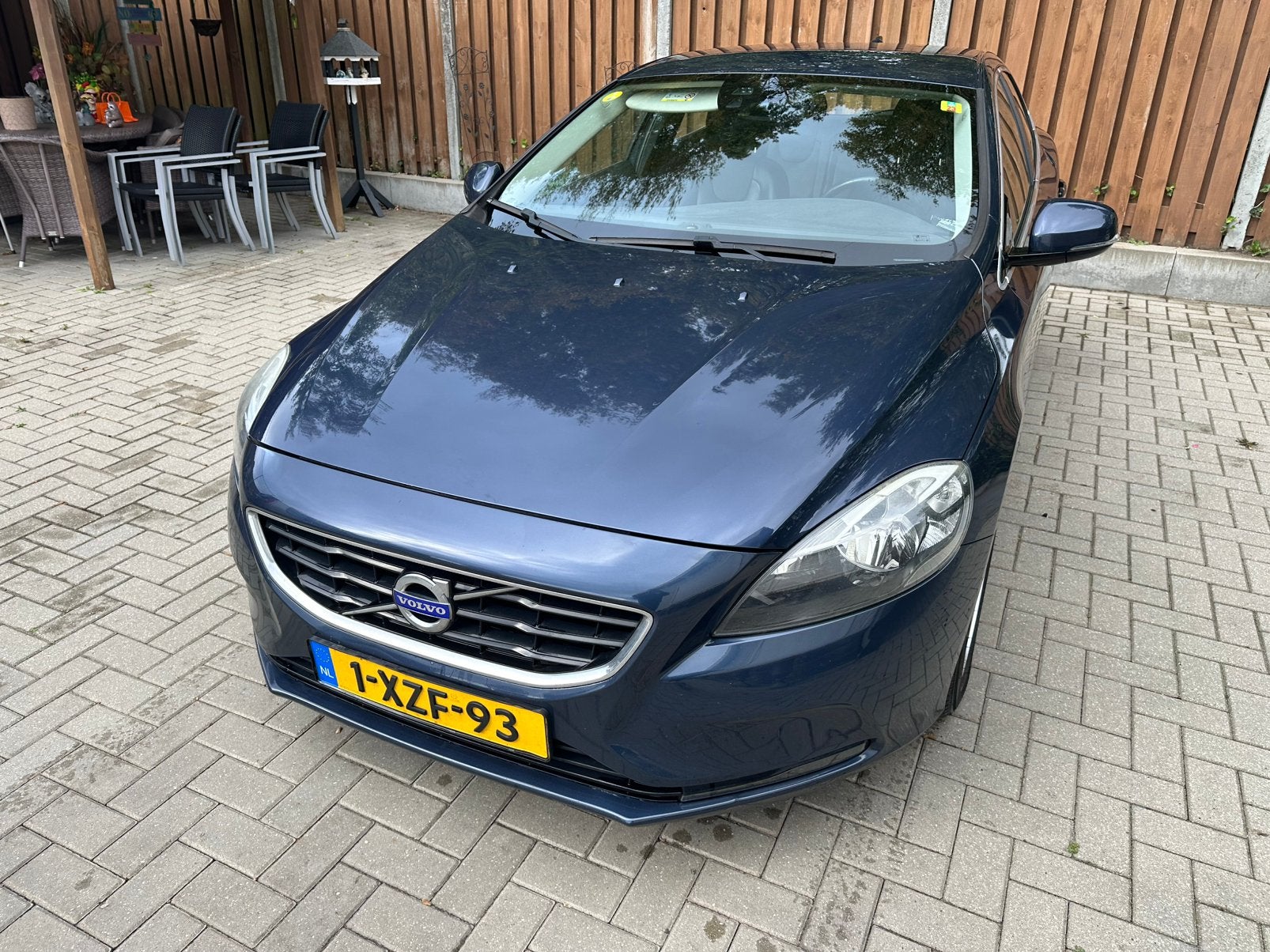 Volvo v40, Voorwielaandrijving, Zwart, Blauw, Leder