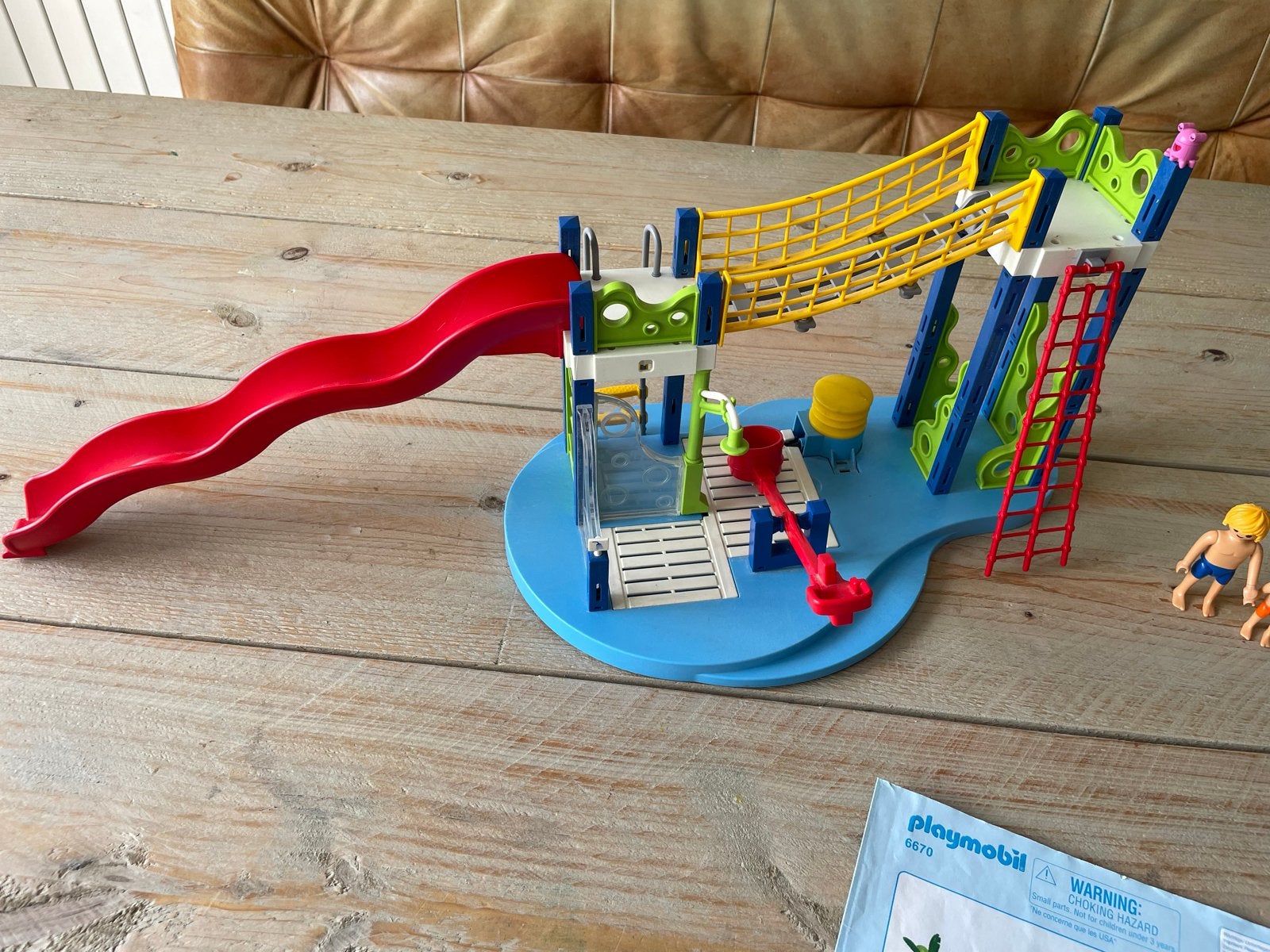 Playmobil Zwembad en Waterspeelplaats (2 sets), Gebruikt, Complete set, Overige typen, Ophalen of Verzenden