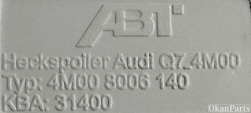 Audi Q7 4M ABT achter Dakspoiler 4M008006140, Ophalen of Verzenden, Gebruikt, Achter