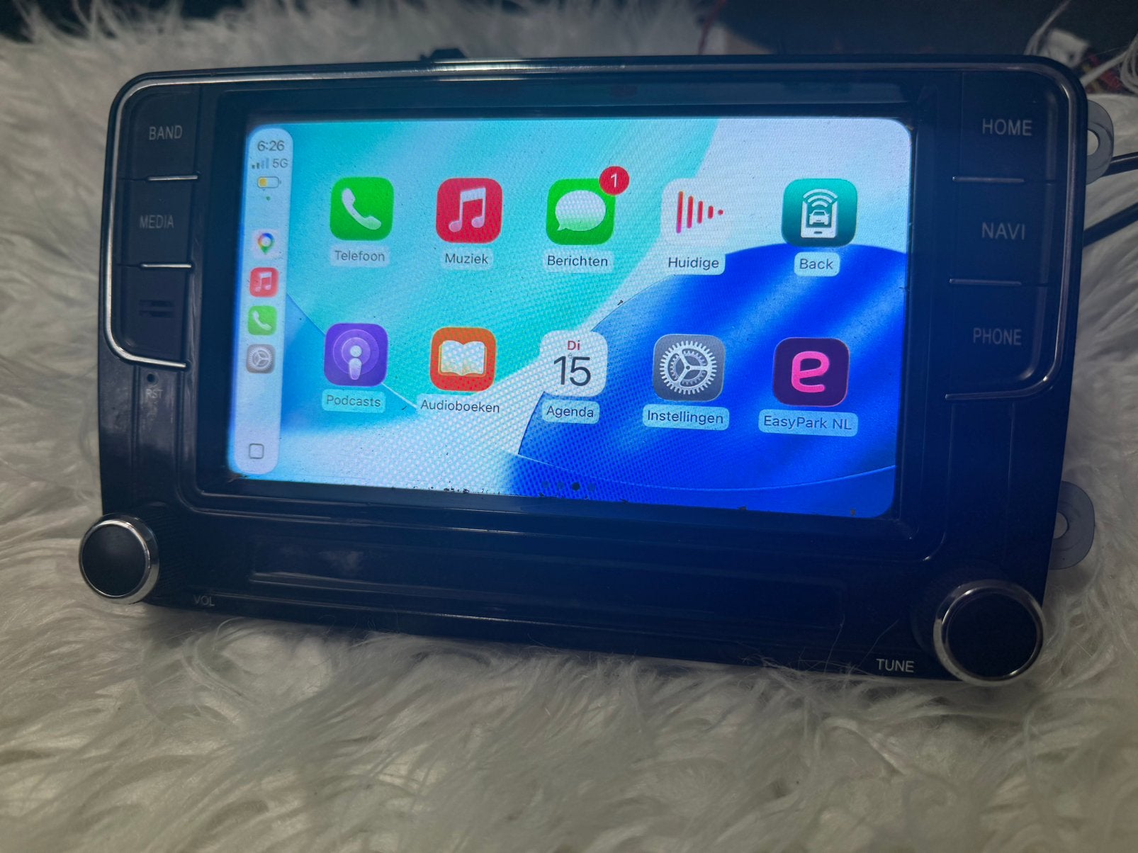 Radio Volkswagwn Seat Skoda carplay Android, Ophalen, Zo goed als nieuw