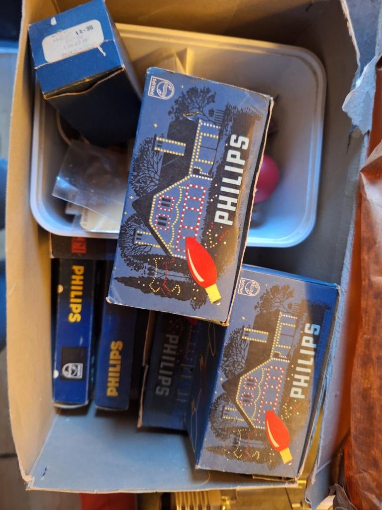 Vintage Philips lampjes: Kerst, auto en diverse, Ophalen of Verzenden