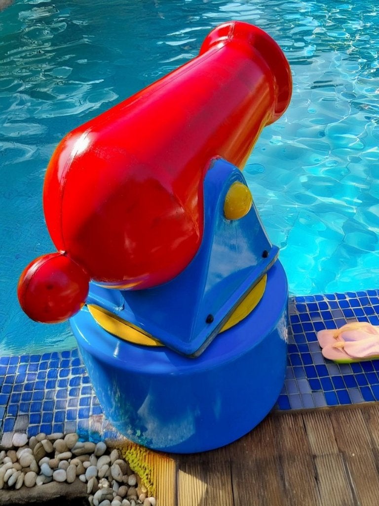 Vintage polyester waterspuiter/waterkanon voor zwembad/ tuin, Ophalen, Gebruikt, Overige typen