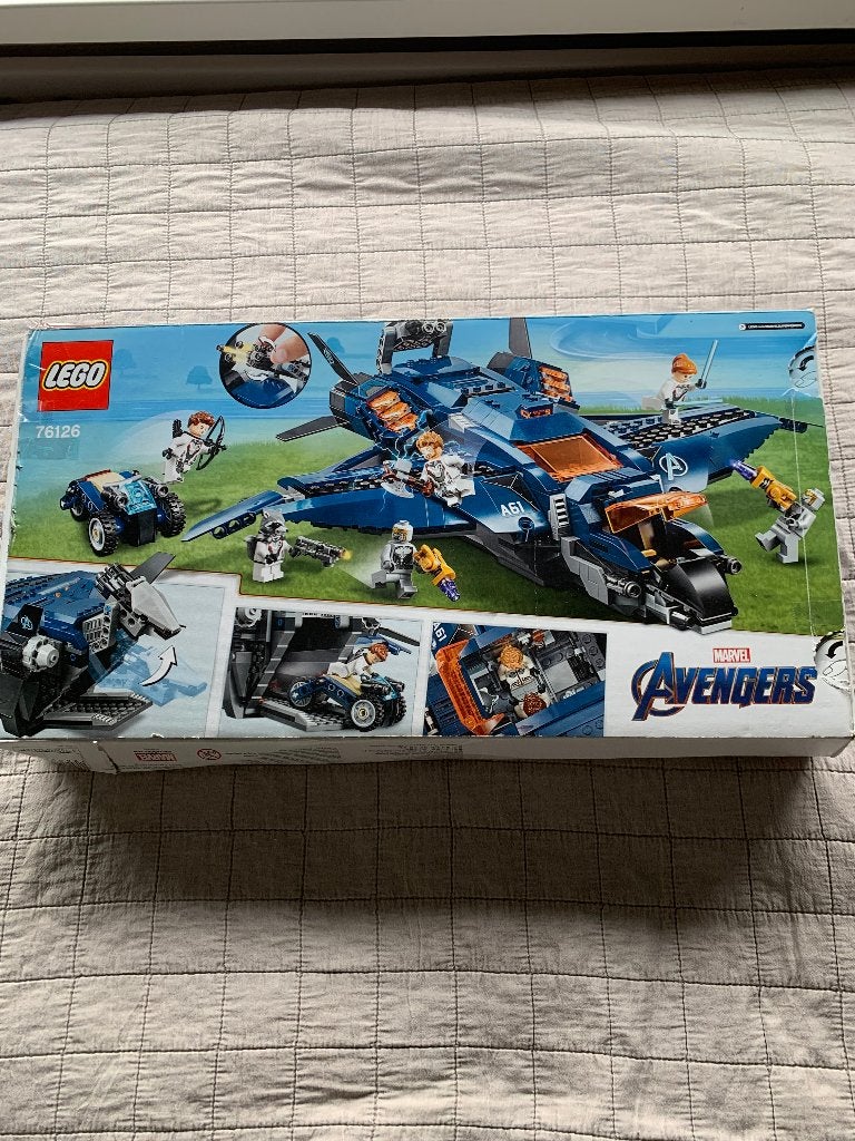Lego quinjet, Marvel, Lego, Ophalen of Verzenden, Zo goed als nieuw