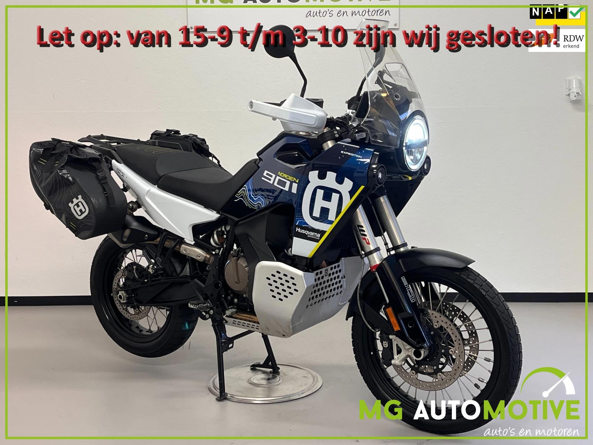Husqvarna Norden 901 1e eig | NL motor | ABS | Tassen | WP |, Meer dan 35 kW, Toermotor, Handgeschakeld, Gebruikt