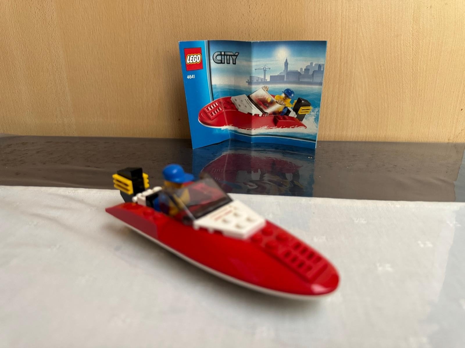 Lego City Speedboot 4641 met instructieboekje, Kinderen en Baby's, Speelgoed | Bouwstenen, Zo goed als nieuw, Ophalen of Verzenden