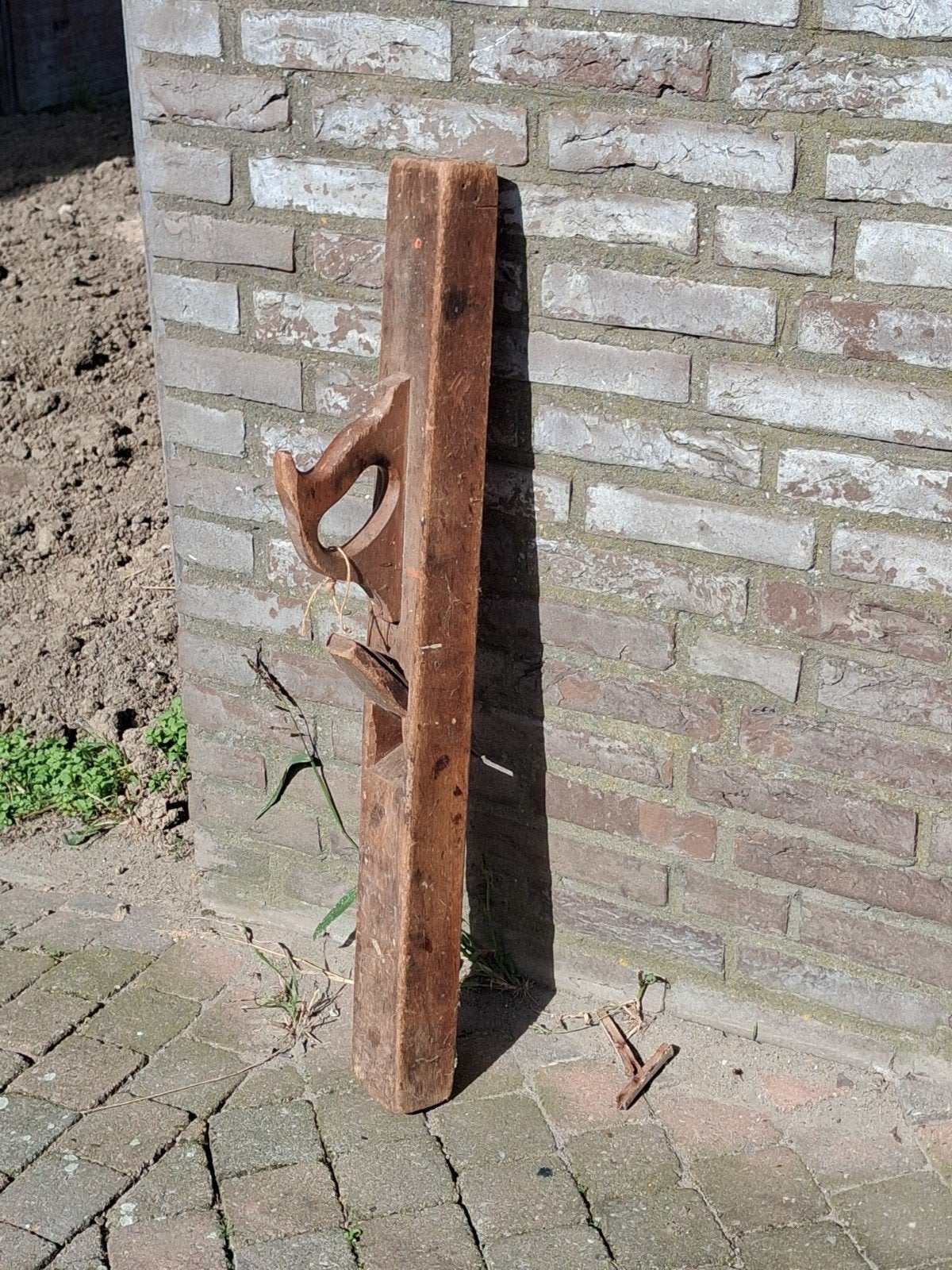 Oude houten schaaf - Antiek gereedschap, Ophalen of Verzenden