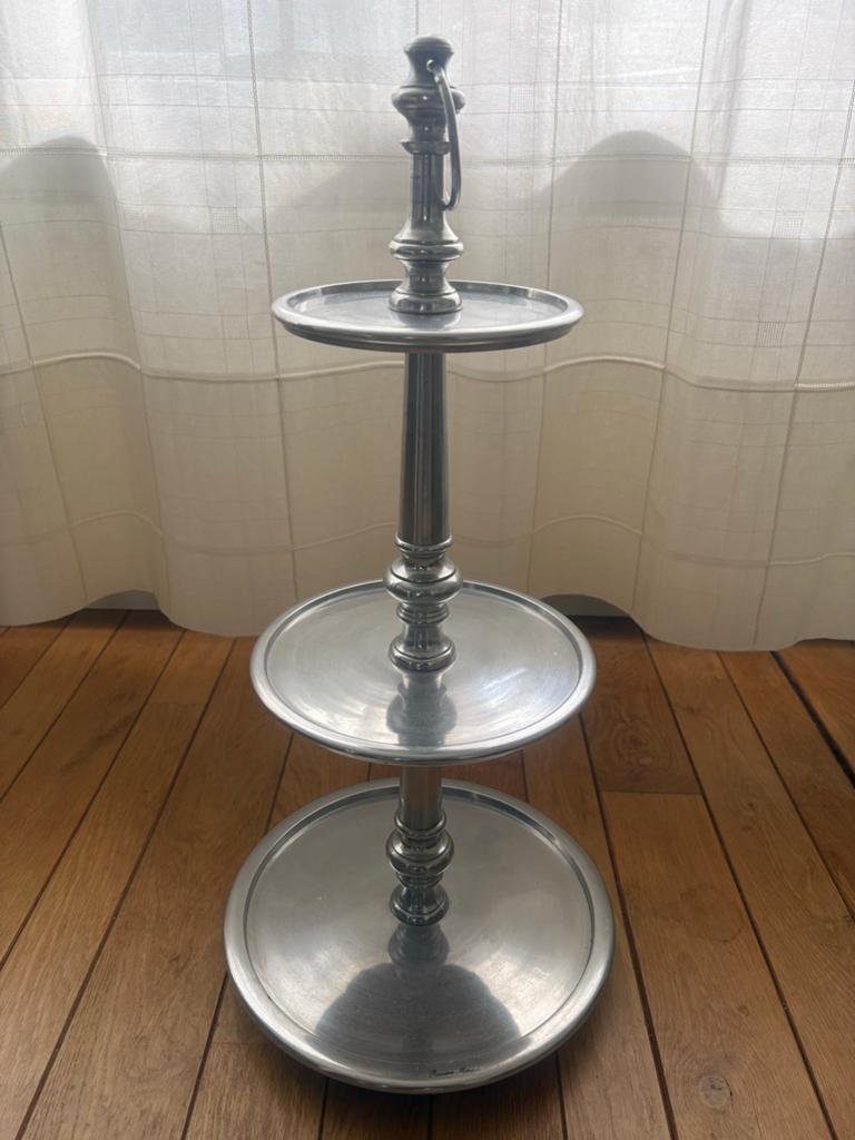 Riviera Maison Etagère - 3 Laags Aluminium, Ophalen