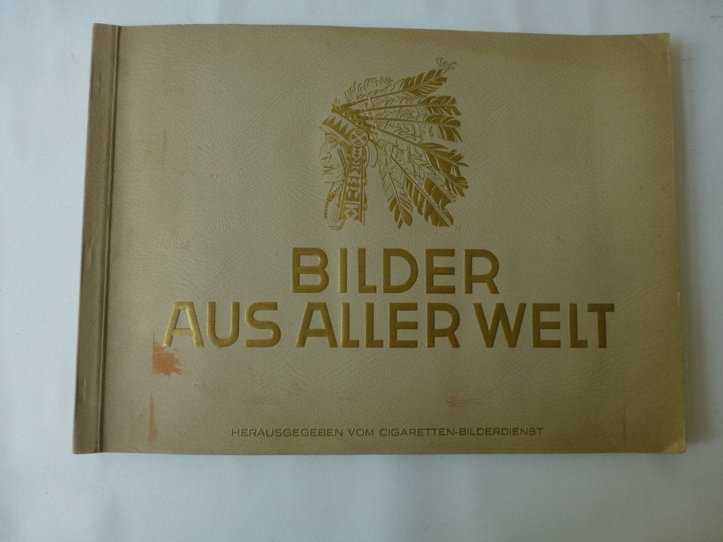 Duits plaatjesalbum: Plaatjes van de hele wereld uit 1932, Ophalen of Verzenden, Zo goed als nieuw, Plaatjesalbum