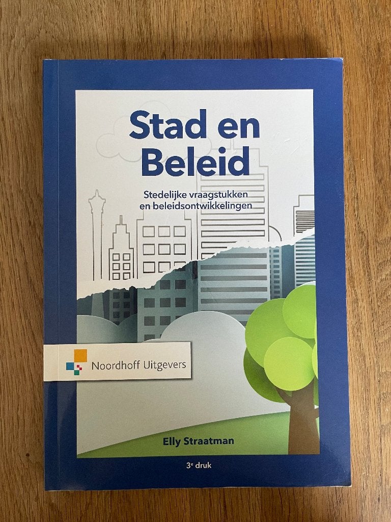 Boek ''Stad en beleid'' van Elly Straatman, Nieuw, Elly Straatman, Gamma, HBO