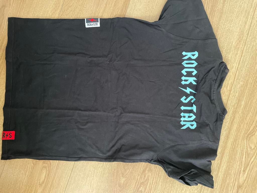 Rockstar T-shirt en korte broek set maat 16, Ophalen of Verzenden, Zo goed als nieuw, Jongen of Meisje