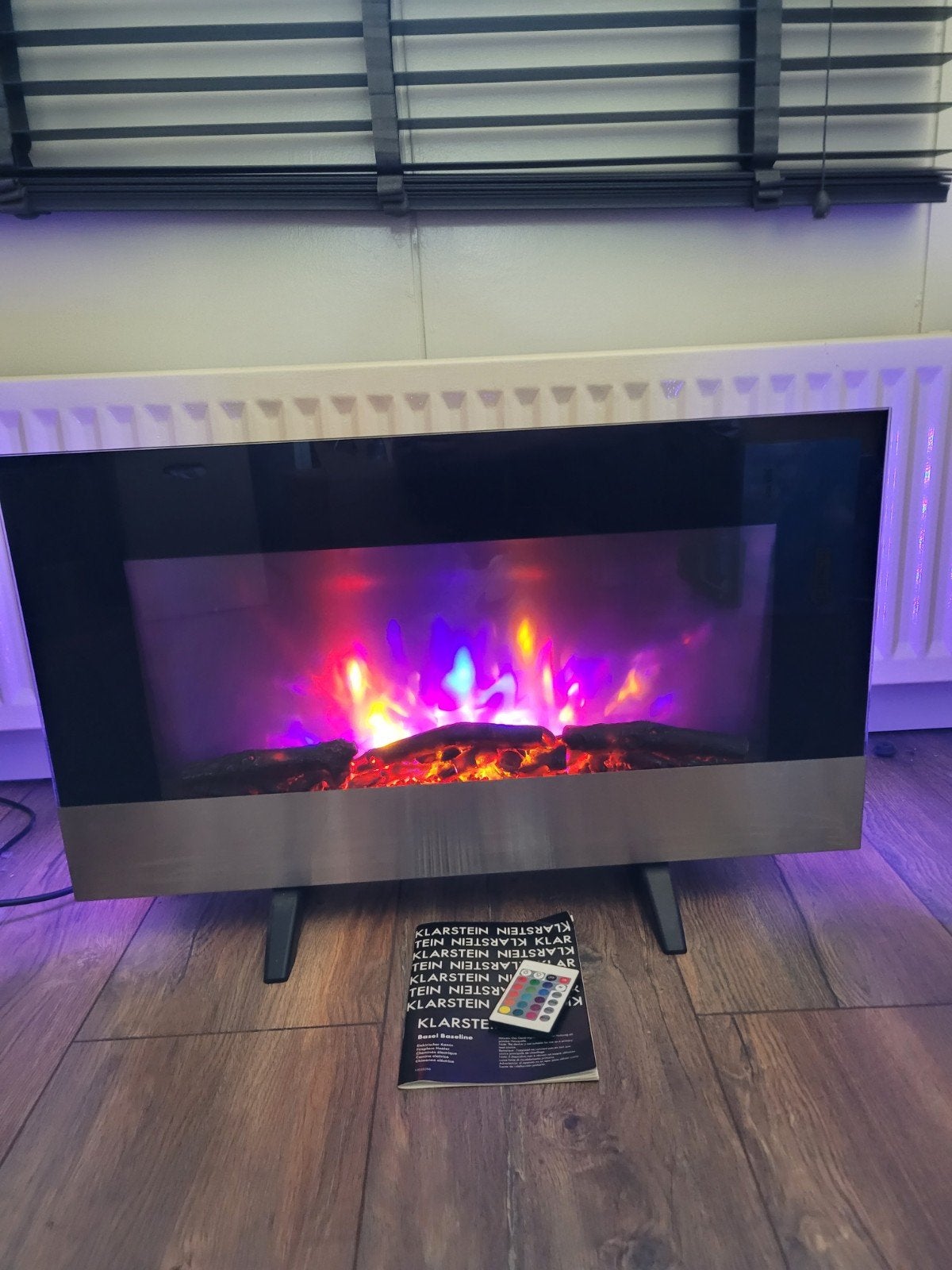 Klarstein Elektrische Haard met Afstandsbedi, Huis en Inrichting, Ophalen, Zo goed als nieuw, Vrijstaande haard, Elektrische haard
