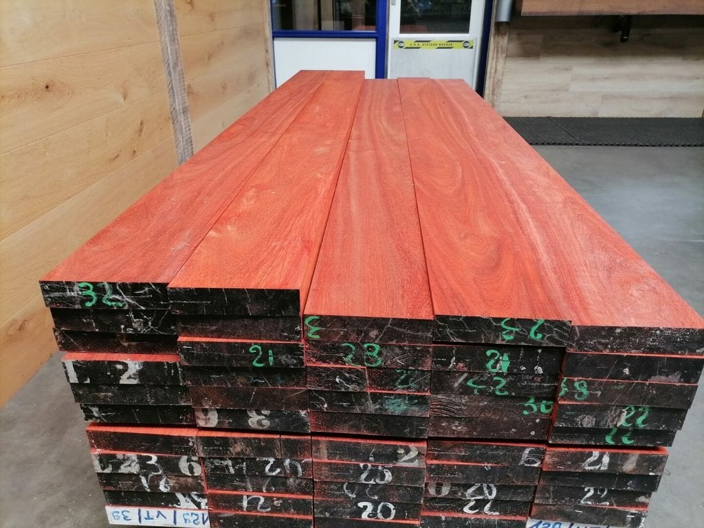 Padoek fijnhout planken  exclusief hardhout  planken/balken, Nieuw, Plank