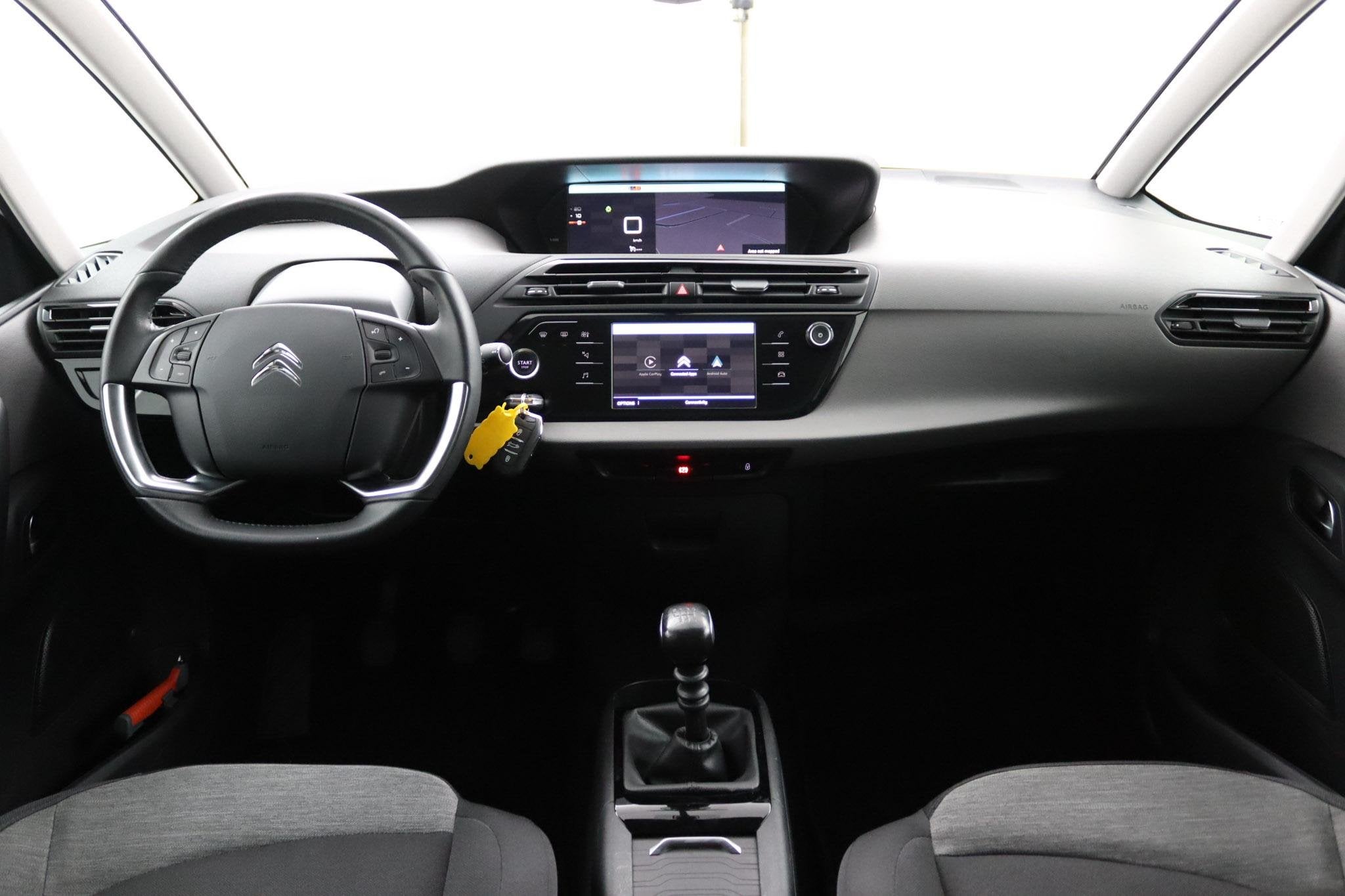 Citroen Grand C4 SpaceTourer 1.2*7-ZITS*CAM*HAAK*CARPLAY*NAV, Voorwielaandrijving, Stof, Gebruikt, 1199 cc