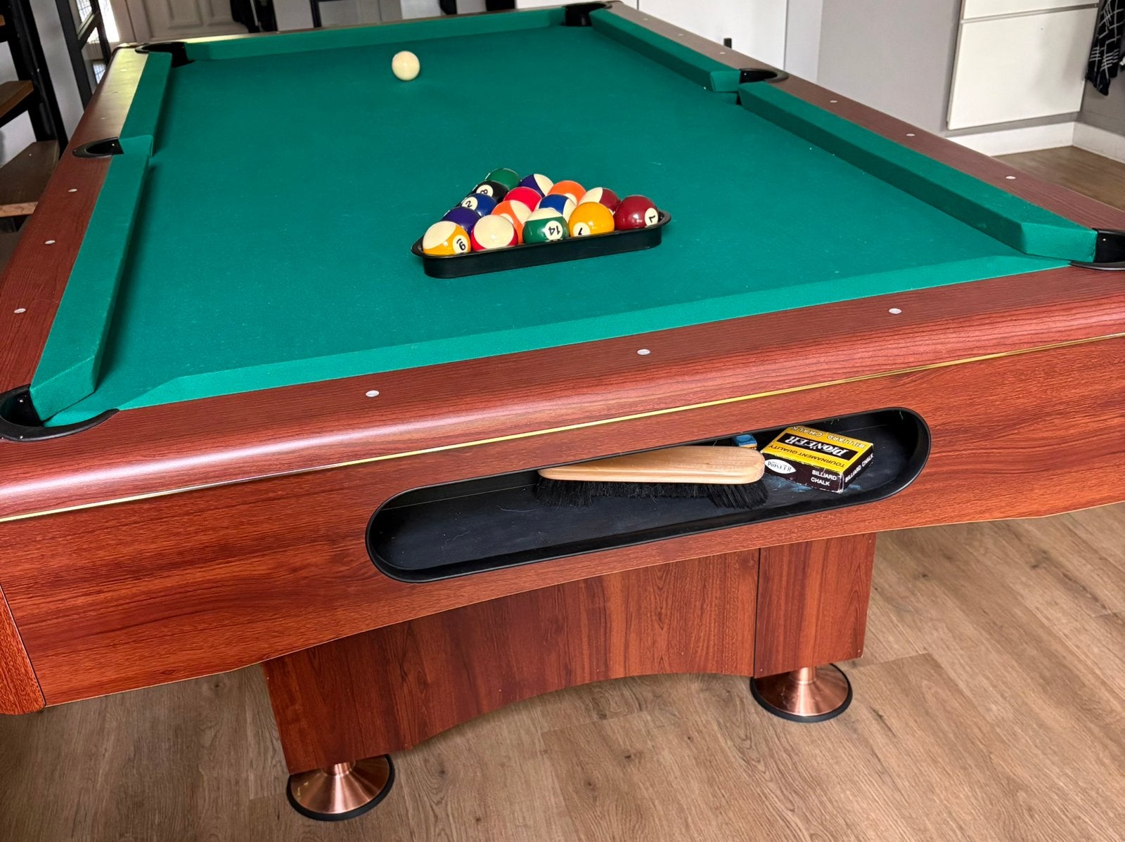 Pooltafel met accesoires, Ophalen, Zo goed als nieuw, Pooltafel