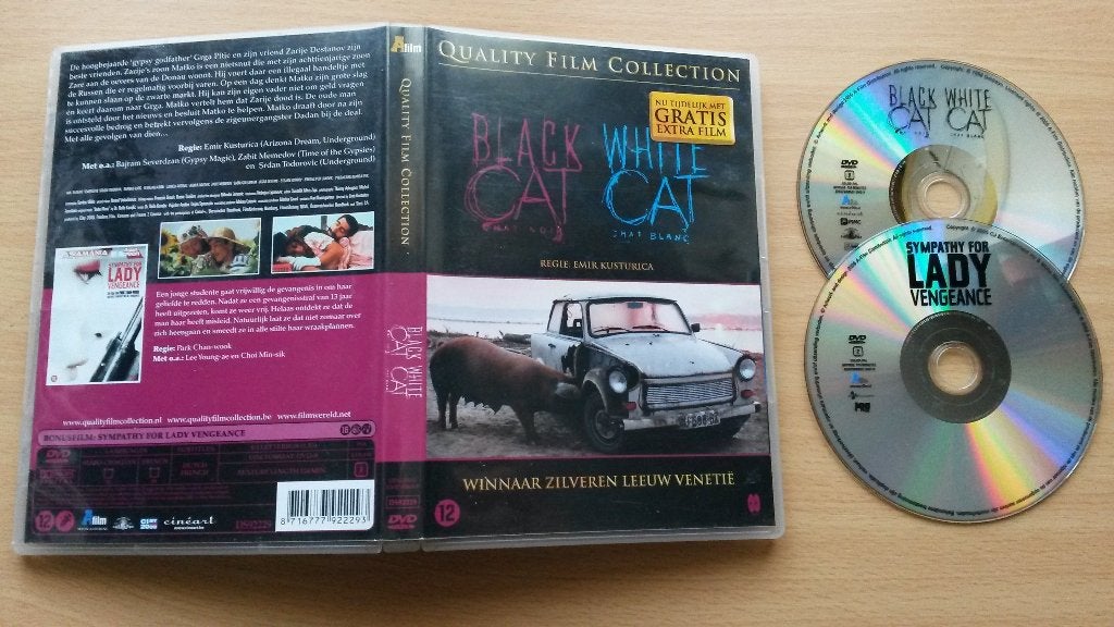 Black cat white cat + Sympathy for lady vengeance 2dvd, Cd's en Dvd's, Extra's, Overige gebieden, Verzenden, Nederlands
