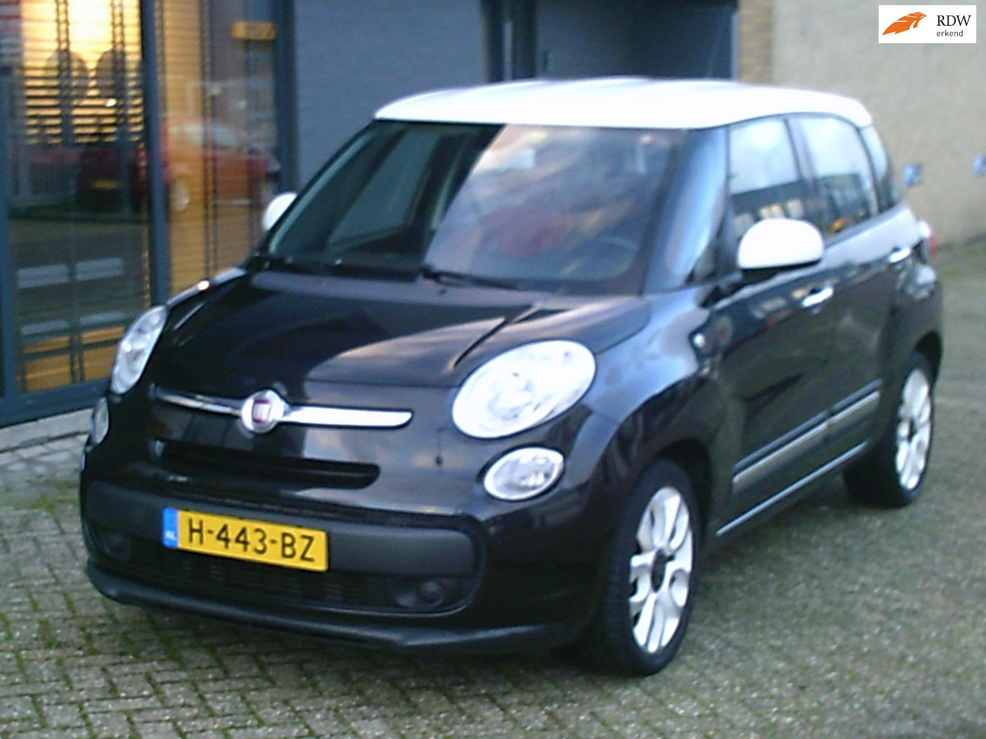 Fiat 500 L 0.9 TwinAir Lounge Nwe Apk & Koppeling Airco LM-V, Auto's, Fiat, Stof, Gebruikt, Zwart, Bedrijf