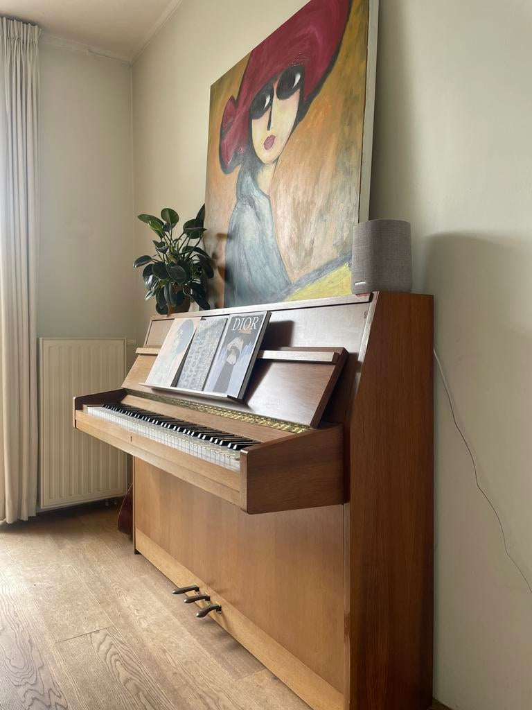 Oude RIPPEN piano - gratis, Ophalen, Gebruikt, Bruin, Piano