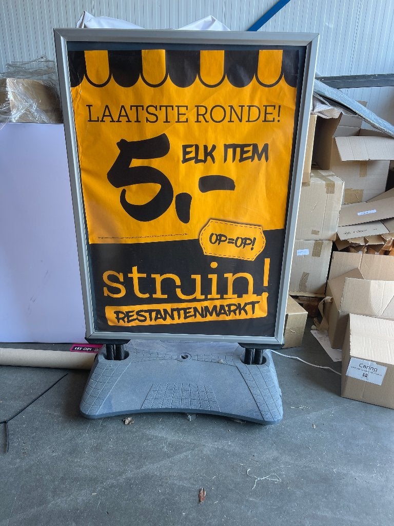 stoepbord, Verzamelen, Merken en Reclamevoorwerpen, Ophalen, Zo goed als nieuw, Reclamebord