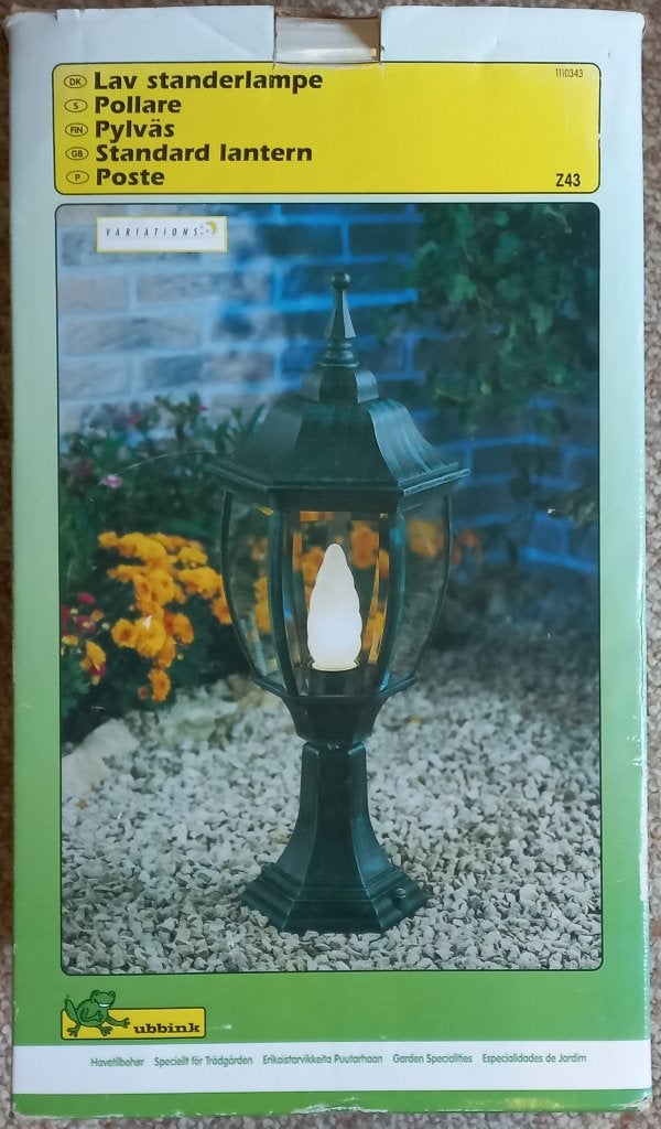 Tuin Lantaarns Ubbink Z43, Minder dan 50 watt, Staande lamp, Ophalen of Verzenden, Netvoeding