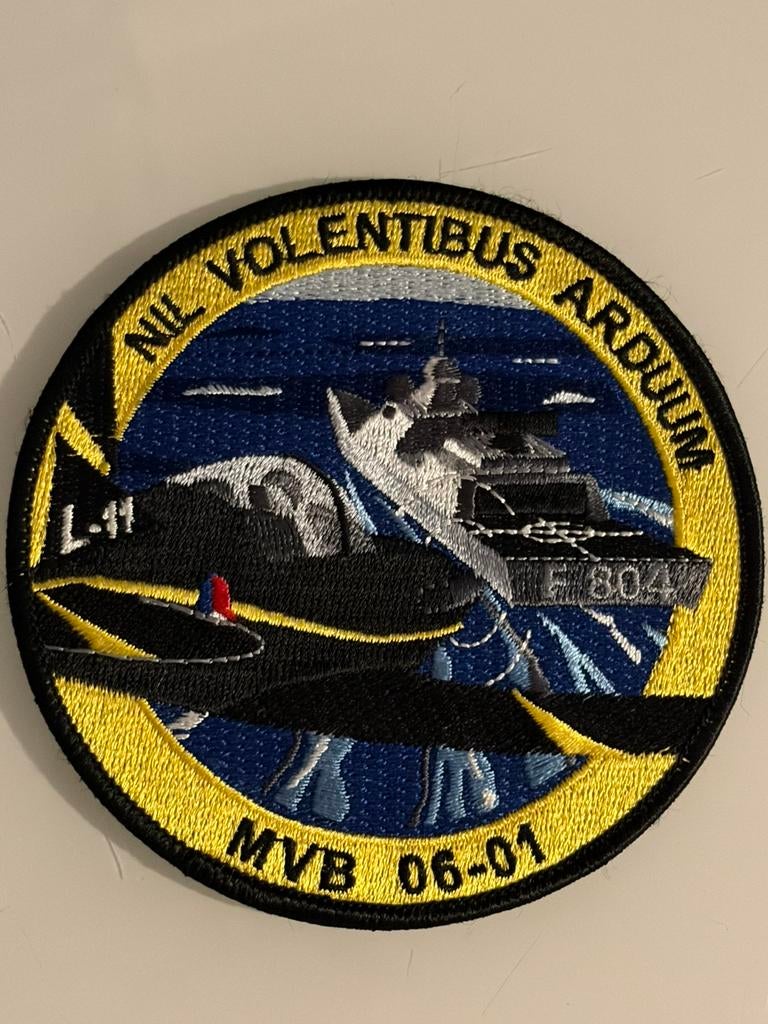 Zr Ms de Ruijter PC-7 patch, Verzamelen, Ophalen of Verzenden, Marine, Nederland, Embleem of Badge