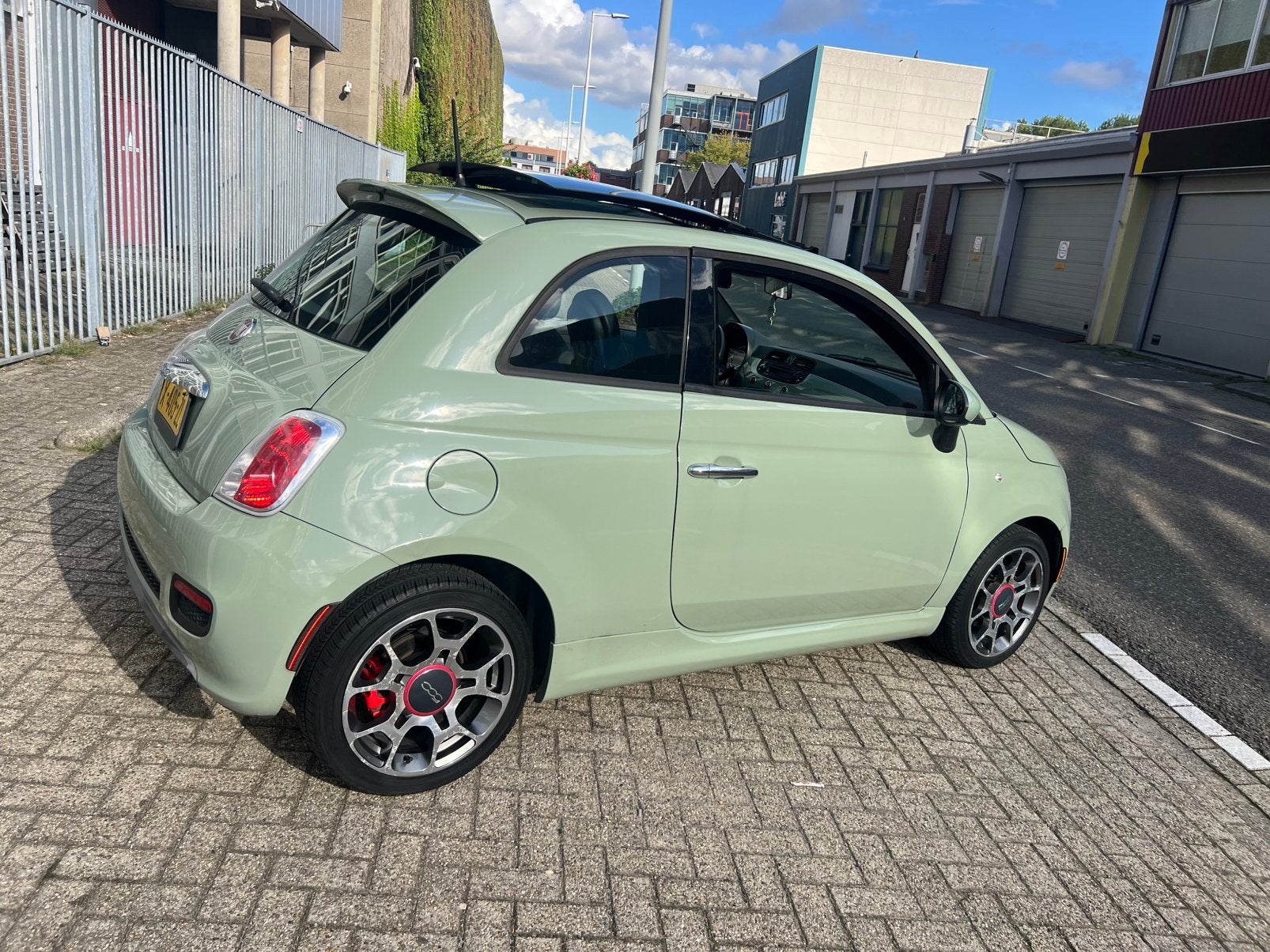 Fiat 500 2012 1.4 pano dak airco apk nieuw usa model, Auto's, Sound system, Euro 5, 15 km/l, 31 €/maand