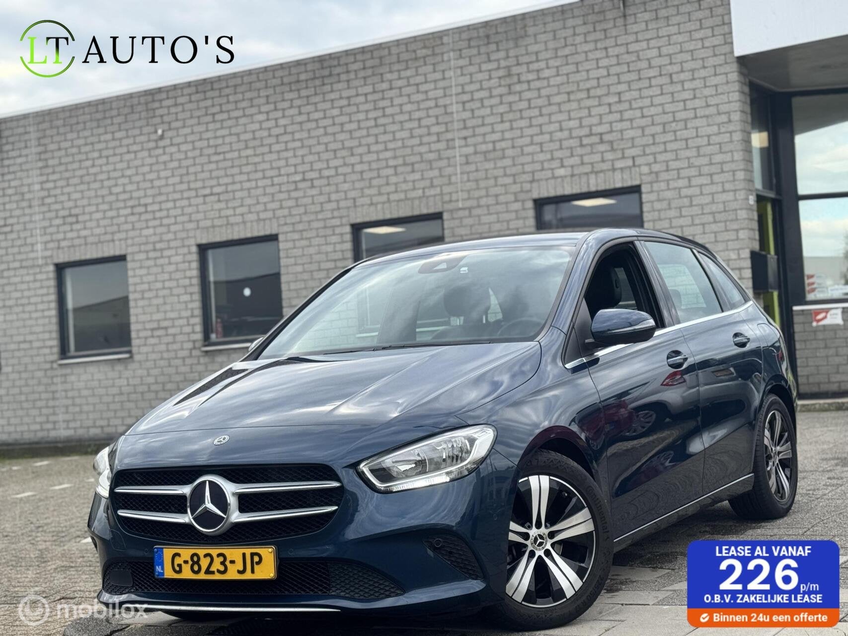Mercedes B-klasse 180 Business Solution|Camera Leer Carplay, Auto's, 136 pk, Euro 6, 700 kg, Blauw