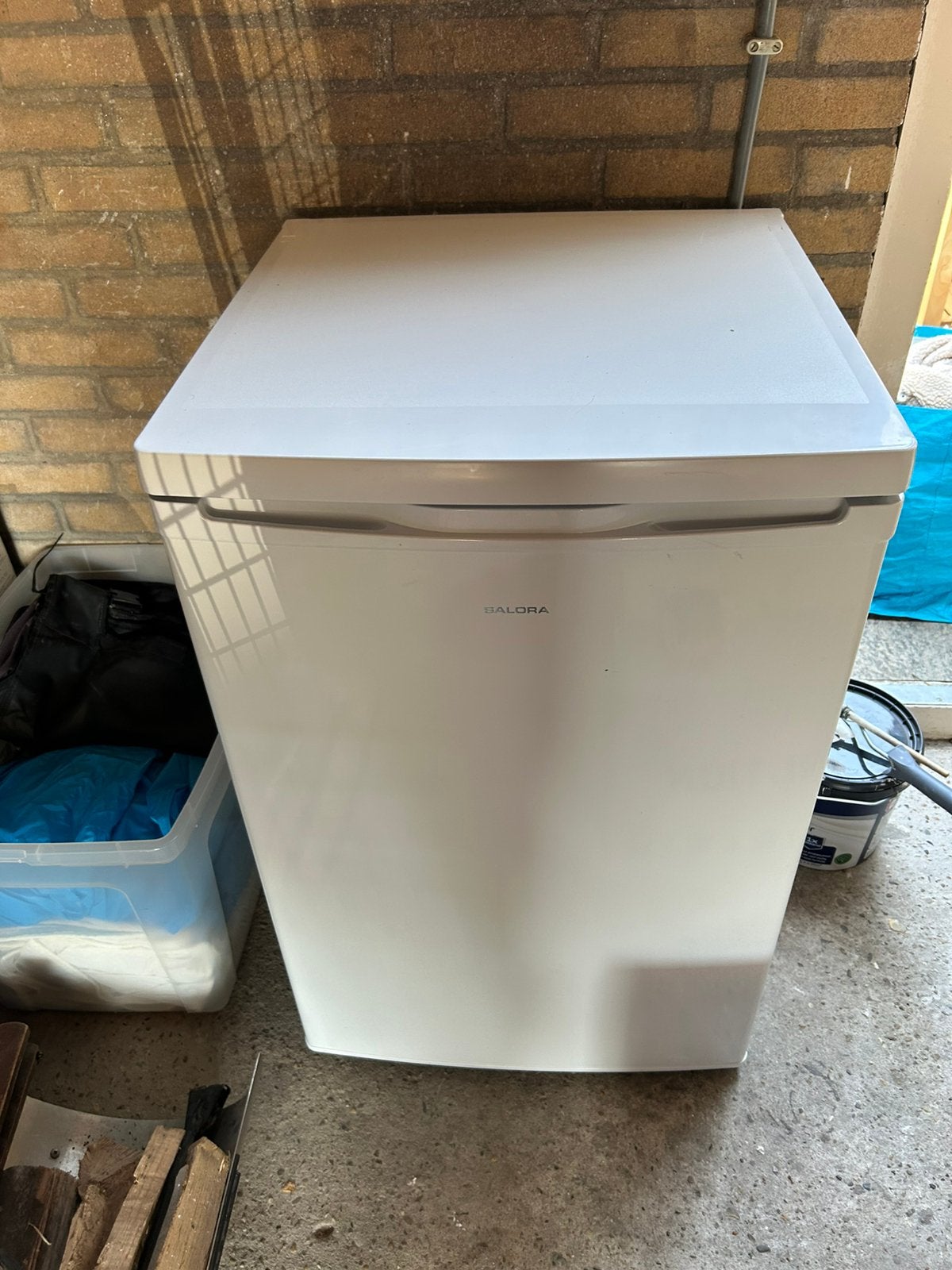 Salora FRT910W diepvrieskast vrijstaand 91 liter wit, Ophalen, Zo goed als nieuw, Minder dan 60 cm