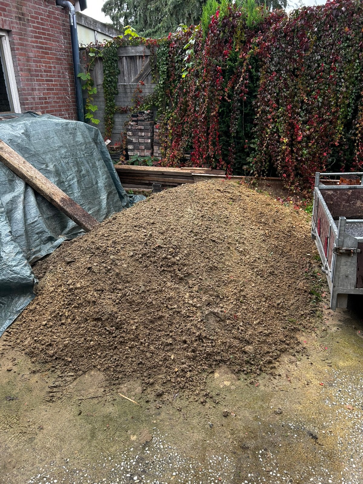 Geel zand, Tuin en Terras, Ophalen, Gebruikt, Ophoogzand
