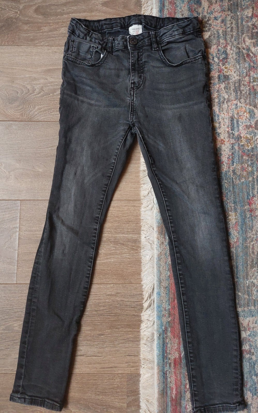 Zara Boys Zwarte Skinny Jeans Maat 152 (11-12 Jaar, Kinderen en Baby's, Broek, Gebruikt, Ophalen of Verzenden, Zara Boys