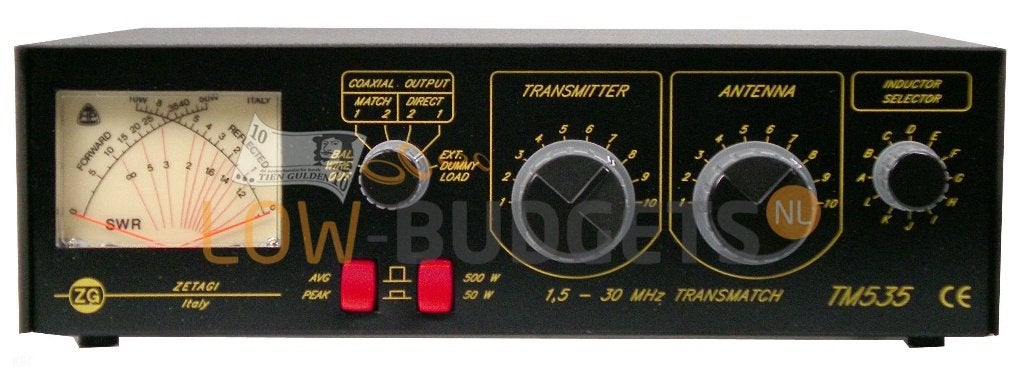 Zetagi TM535 SWR Meter met Ingebouwde Matcher, Verzenden, Nieuw
