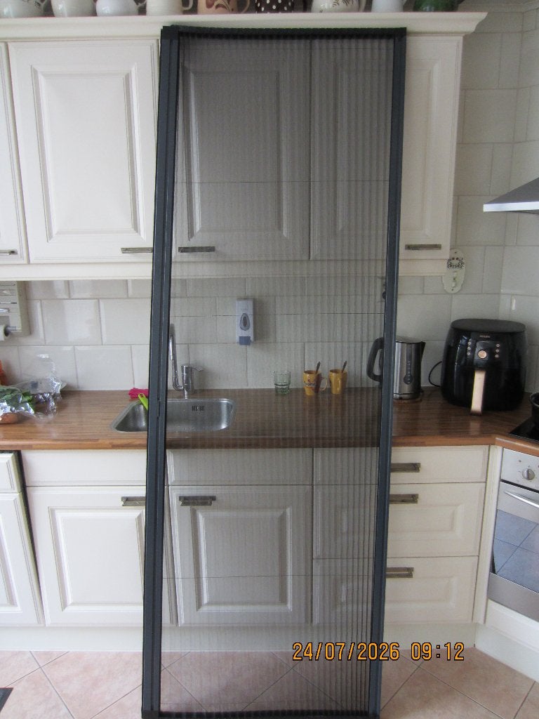CANDO PLISSE HORDEUR PREMIUM-ANTHRACITE, Ophalen, 80 tot 100 cm, 215 cm of meer, Hordeur