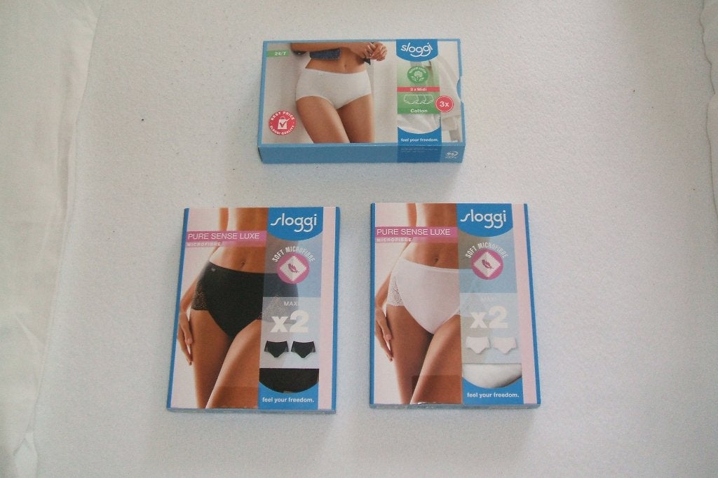 4 NIEUWE Sloggi Pure Sense Luxe mt. 40 + 3 pack Midi mt. 42, Sloggi, Ophalen of Verzenden, Overige kleuren, Slip