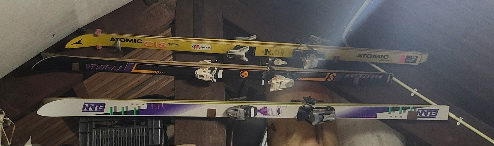 Oude - oltimer - authentieke - ski's - meerdere stuks, Gebruikt, Skiën, Ski's, Ophalen