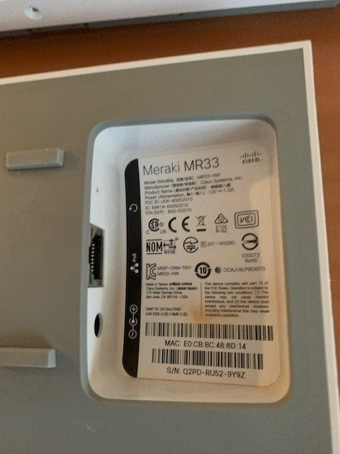 Cisco Meraki MR 33-HW – 2 stuks, Ophalen of Verzenden, Gebruikt