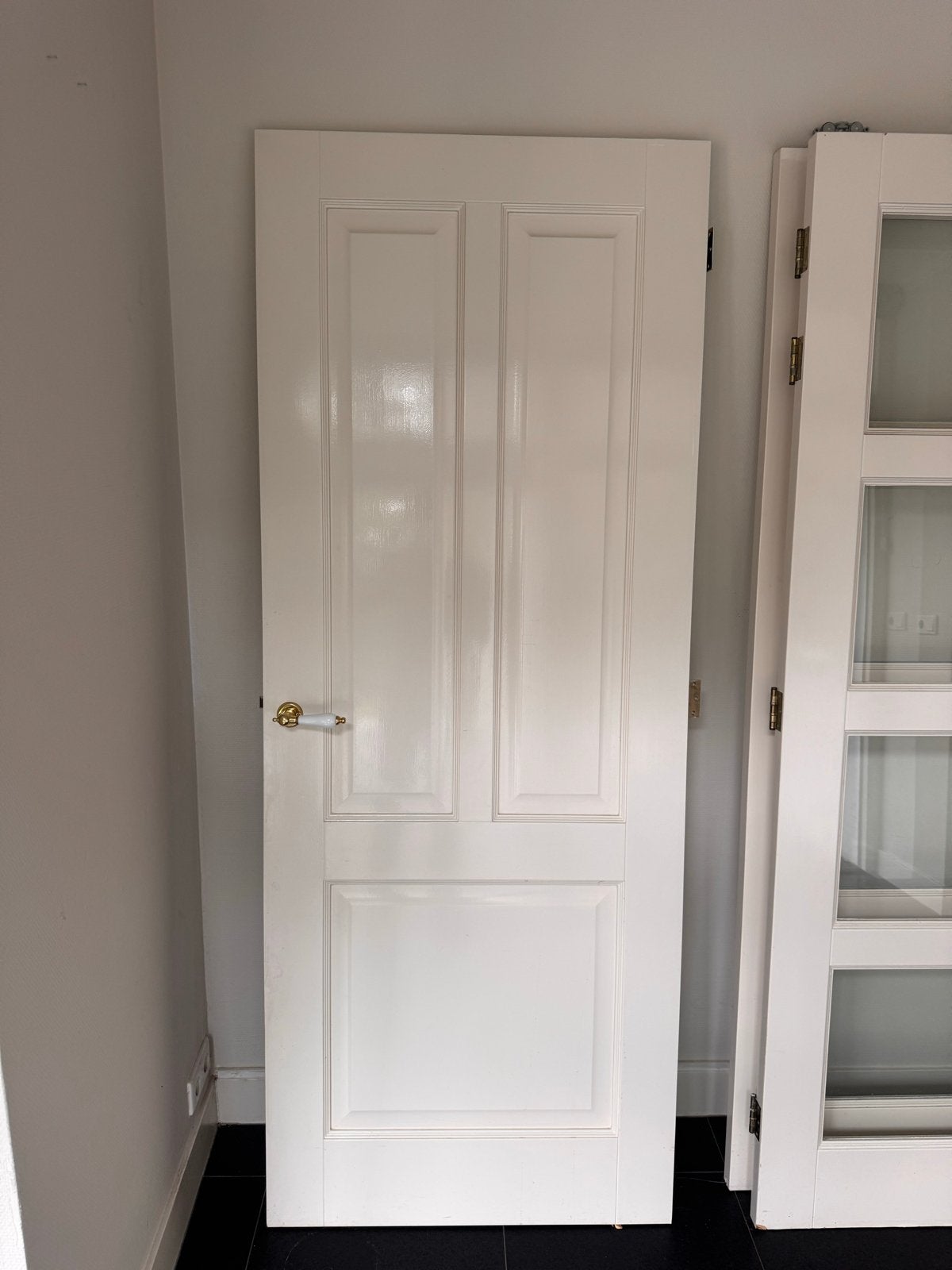 Diverse binnendeuren, wit, met en zonder glas, Gebruikt, 80 tot 100 cm, Binnendeur, Ophalen of Verzenden