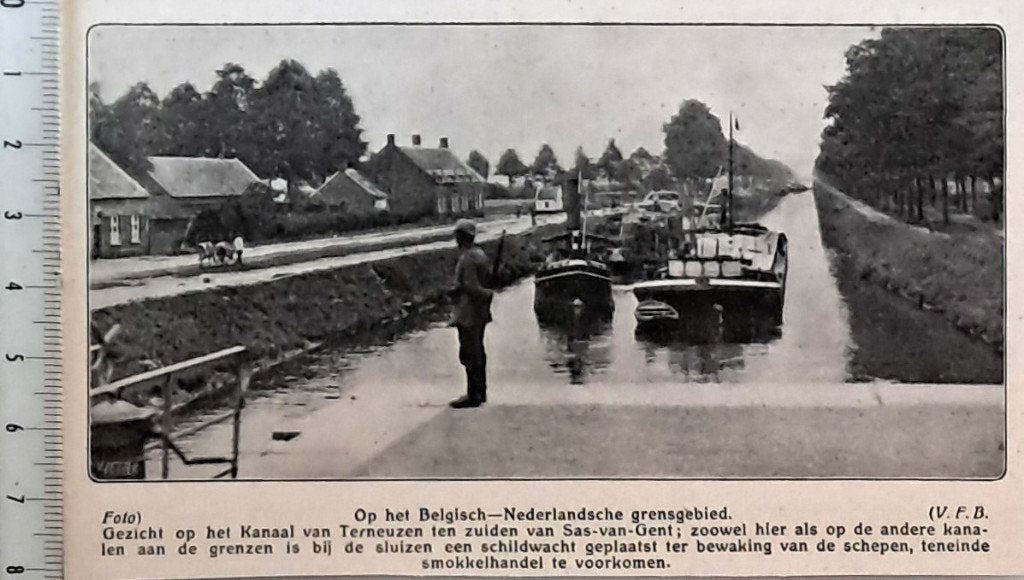 leger 1915: bewaking kanaal bij Sas-van-Gent, Verzenden, Voor 1940, Gebruikt, Overige onderwerpen