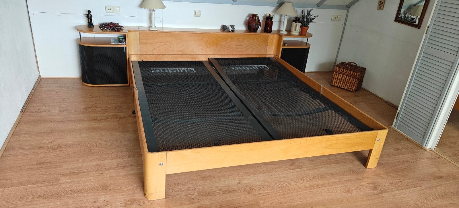 Twee Auping bedden met verstelbare bedbodems, Ophalen, Overige kleuren, Tweepersoons, Overige maten