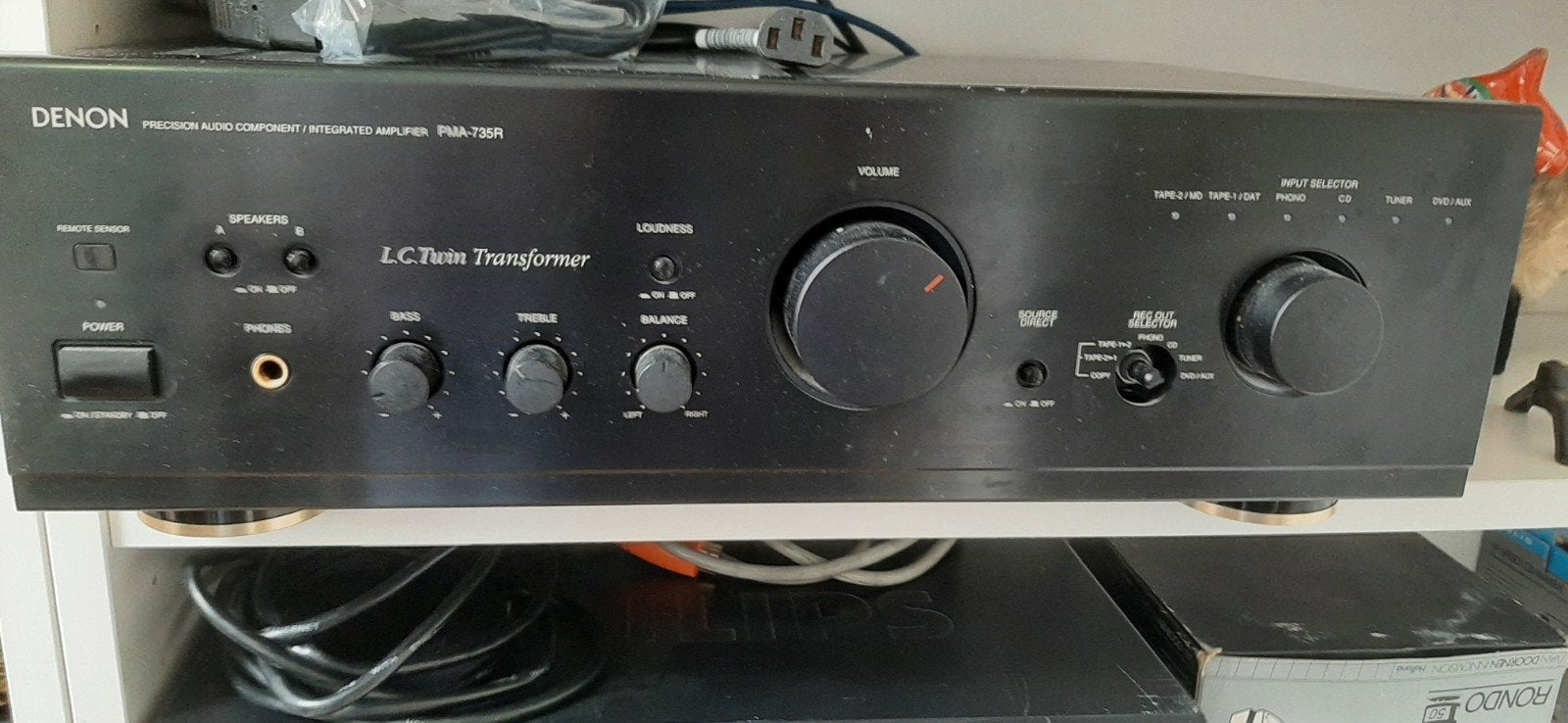 Denon PMA-735R versterker, Ophalen, Gebruikt, 60 tot 120 watt, Denon
