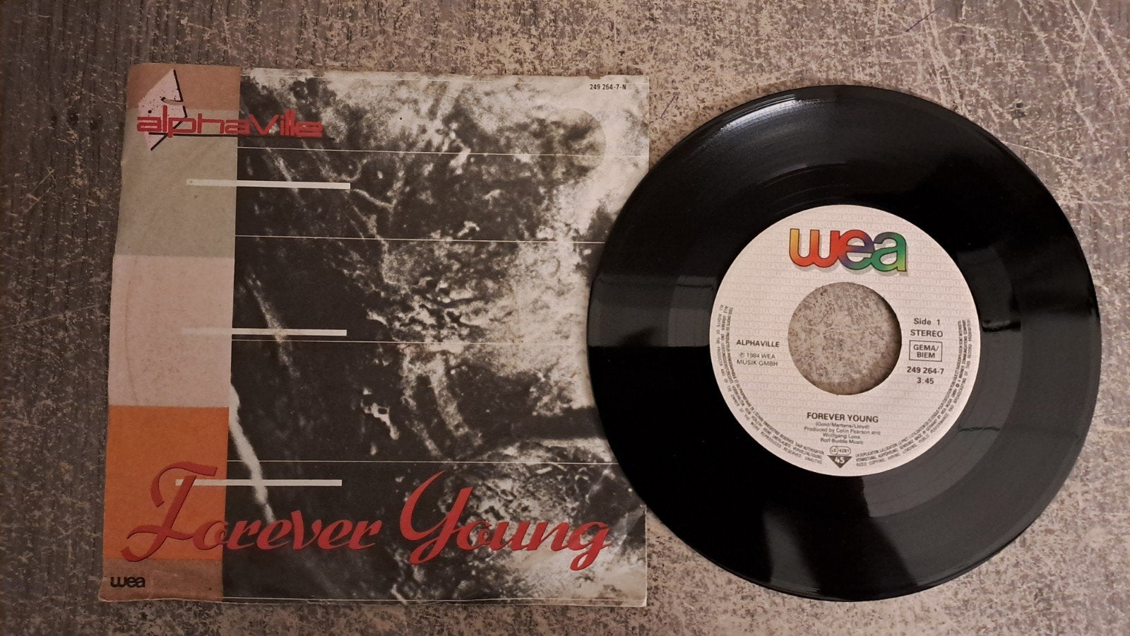 alphaville  - forever young, Gebruikt, 7 inch, Pop, Fotohoes