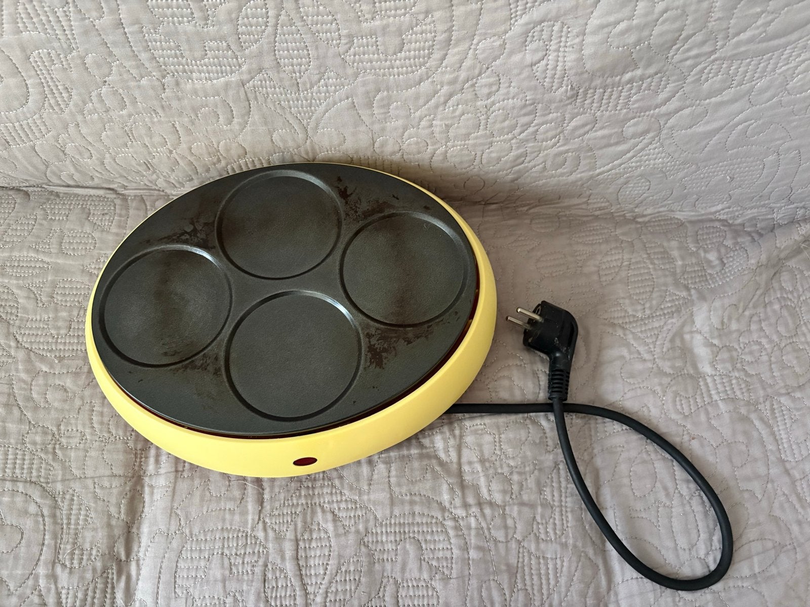 Crêpe maker / Pannenkoekenmaker voor 4 mini crêpes, Ophalen of Verzenden, Gebruikt