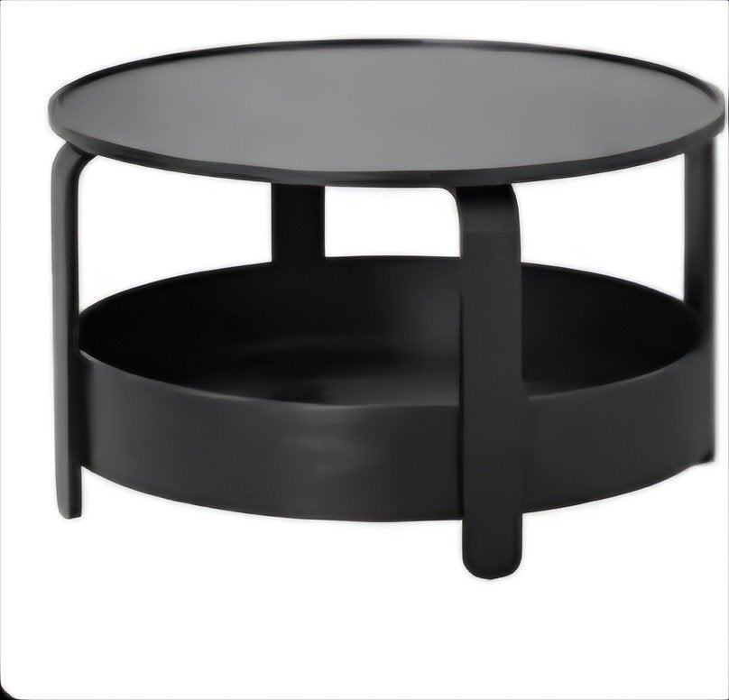 Ikea BORGEBY salontafel - Zwart, zo goed als nieuw, Ophalen, 50 tot 100 cm, Rond, 50 tot 100 cm