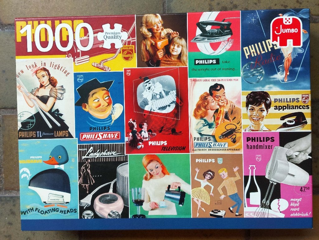 Legpuzzel 1000 stukjes-Philips, Ophalen, 500 t/m 1500 stukjes, Zo goed als nieuw, Legpuzzel