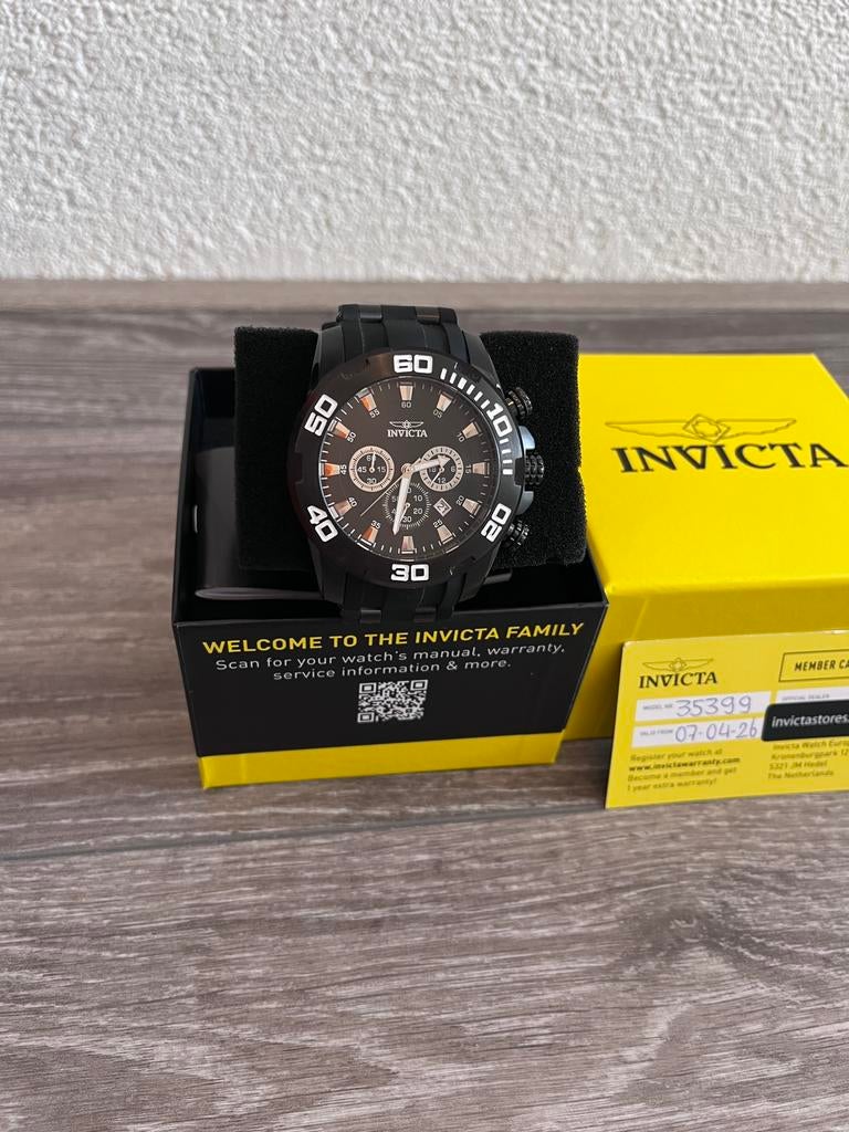 INVICTA PRO DIVER - SCUBA 35399 50 mm, Sieraden, Tassen en Uiterlijk, Horloges | Heren, Overige merken, Polshorloge, Overige materialen