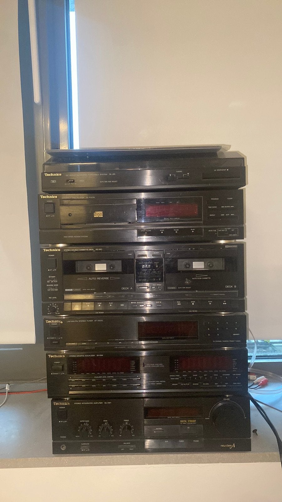 Vintage Technics X1 HiFi Vloerspeakers – SH-E66 Equalizer, Ophalen of Verzenden, Zo goed als nieuw, Speakers, Overige merken