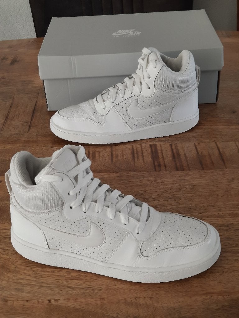 Nike Court Borough Mid - Mt 40,5 - Wit - In perfecte staat, Kleding | Heren, Wit, Nike, Ophalen of Verzenden, Sneakers of Gympen