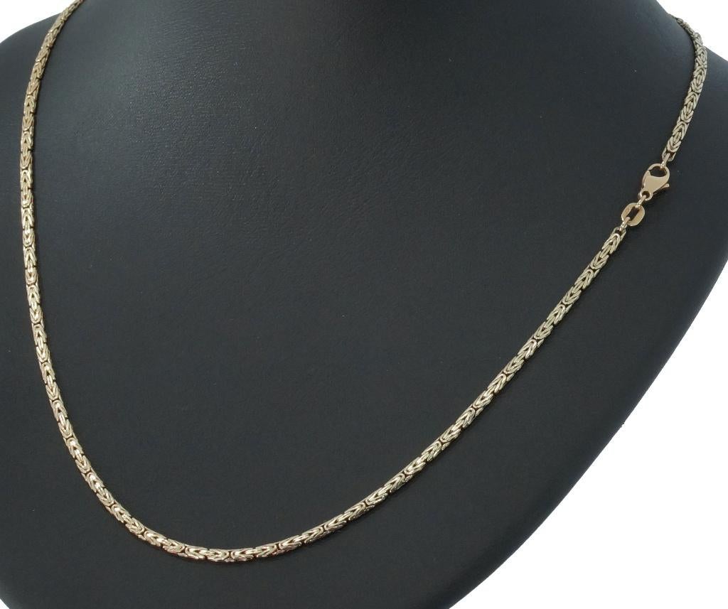 Konings ketting 14k goud dames collier 46cm luxe schakel, Sieraden, Tassen en Uiterlijk, Kettingen, Voordeelsieraden, Verzenden