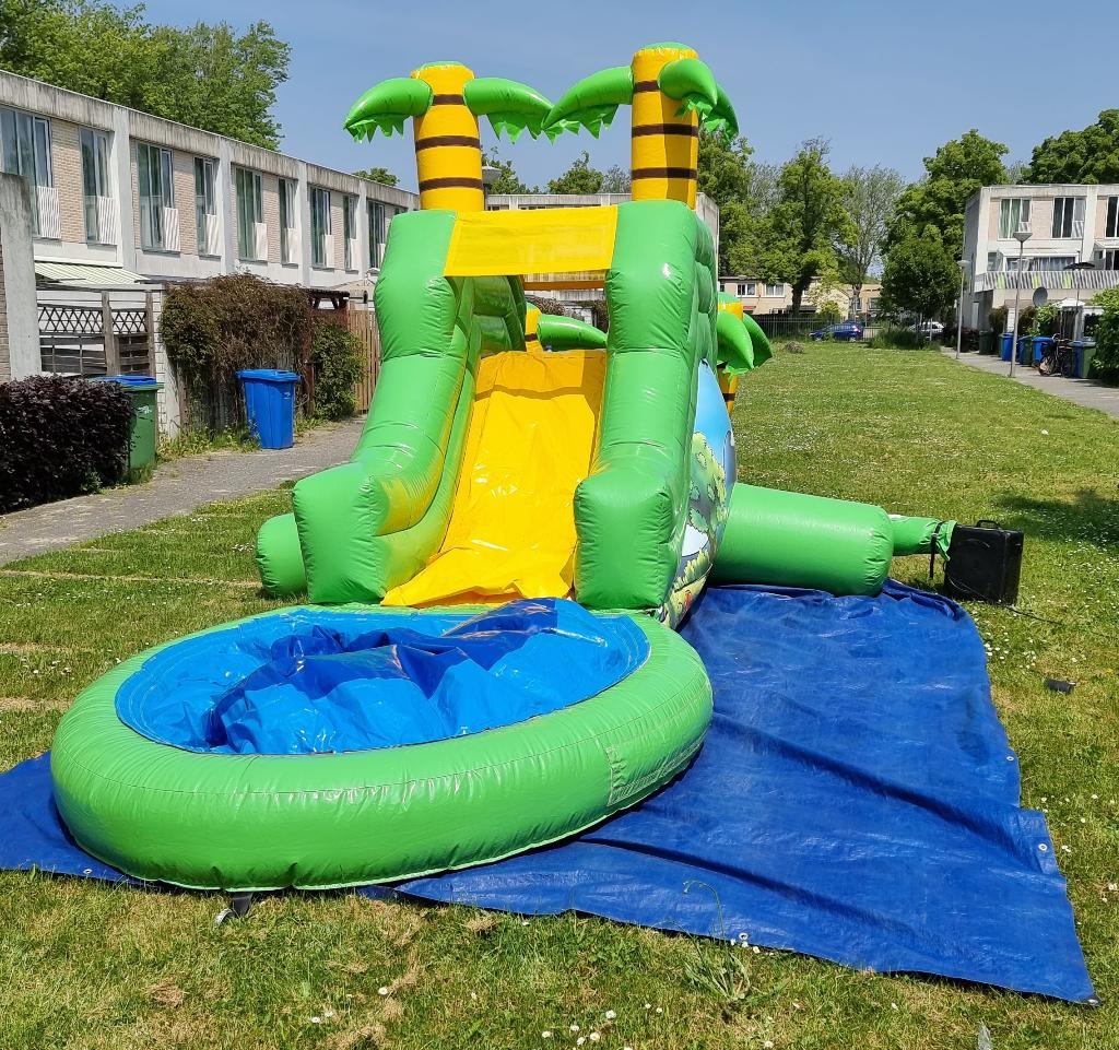 Jumpa huren Tuin of Waterglijbaan Buikschuifbaan + plonsbad, Ophalen, Zo goed als nieuw, Overige