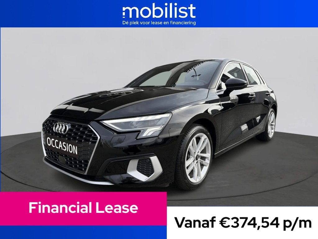 Audi A3 Sportback 30 TFSI 110pk Advanced Edition / Achteruit, Voorwielaandrijving, 1195 kg, Gebruikt, Zwart